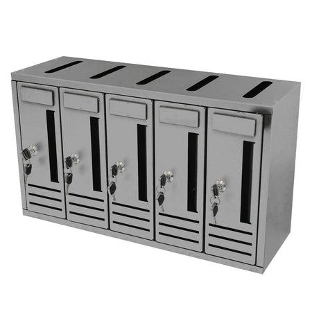 Cassetta postale condominiale componibile da muro buca lettere da esterno in acciaio Made in Italy