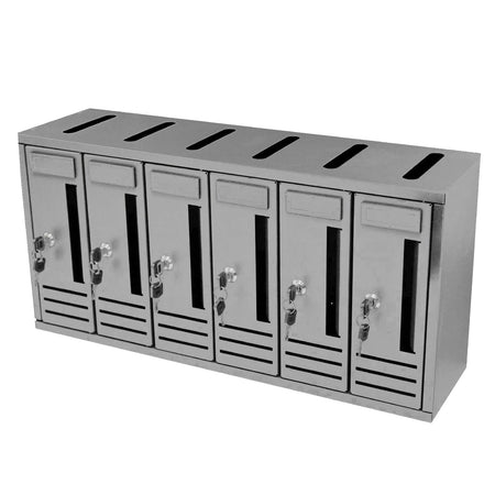 Cassetta postale condominiale componibile da muro buca lettere da esterno in acciaio Made in Italy