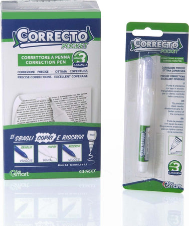 Bianchetto correttore a penna per cancellare errori scolorina Blister Cancelleria e prodotti per ufficio/Penne matite scrittura e correzione/Correttori e gomme/Correttori a penna Decor Space - Altamura, Commerciovirtuoso.it
