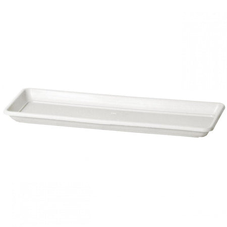 Sottovaso rettangolare "Sottocassetta Basic" per fiori e piante da esterno.