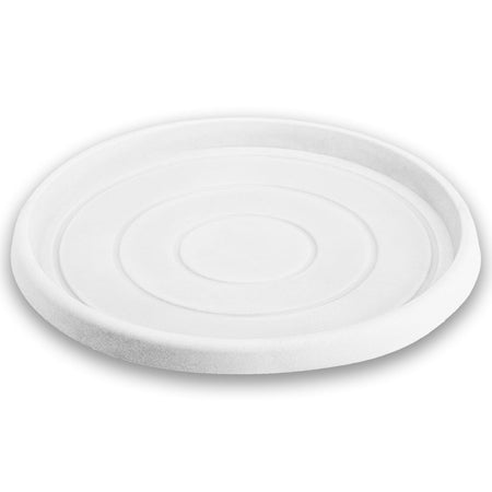 Sottovaso per vaso tondo in resina decorazione per fiori e piante "Made in Italy"