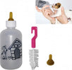 Biberon-Per-Cuccioli-Cane-E-Gatto-120ml-Con-Doppia-Tettarella-E-Spazzola-Pulizia