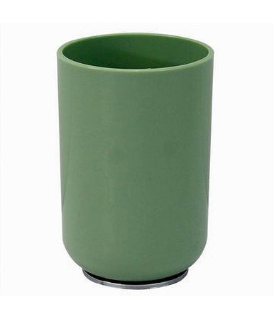 Bicchiere Porta Spazzolini Dentifricio Verde Silver Accessori Arredo Bagno 79876