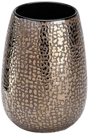 Bicchiere porta spazzolini Marrakesh in ceramica marrone