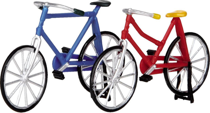 Biciclette con Cavalletto, accessorio villaggio di Natale in Plastica, set 2 pezzi Casa e cucina/Decorazioni per interni/Addobbi e decorazioni per ricorrenze/Decorazioni natalizie/Oggettistica MagiediNatale.it - Altamura, Commerciovirtuoso.it