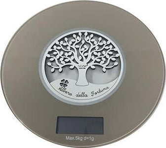 Bilancia digitale in vetro con inserto personalizzabile in legno mdf misure ∅ cm.18 Casa e cucina/Utensili da cucina/Bilance MagiediNatale.it - Altamura, Commerciovirtuoso.it
