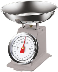 Bilancia Meccanica Analogica da Cucina in Metallo Atlas Vintage 5Kg Grigio