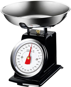Bilancia Meccanica Analogica da Cucina in Metallo Atlas Vintage 5Kg Nero