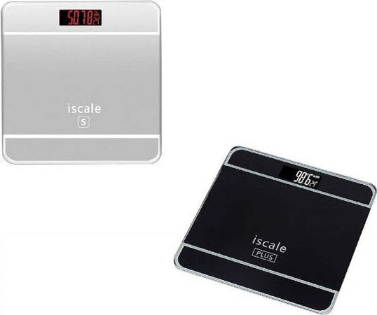 Bilancia-Pesapersone-Quadrata-Vetro-Bagno-Schermo-Lcd-Elettronica-Digitale-Max-180kg
