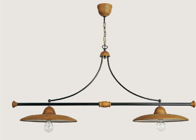 Bilanciere-Toscot-SETTIMELLO-1165-E27-LED-lampadario-sospensione-classica-ottone-maiolica-toscana-interni