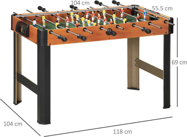 Biliardino-Calcio-Balilla-per-Bambini-con-Manopole-Antiscivolo,-Segnapunti-e-Palline,-118x104x69cm-EP1A70-062V00MXEP1