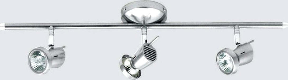 Binario-Illuminando-EROS-3-GU10-LED-7W-3000°K-spot-faretti-orientabili-metallo-cromo-moderno-interno
