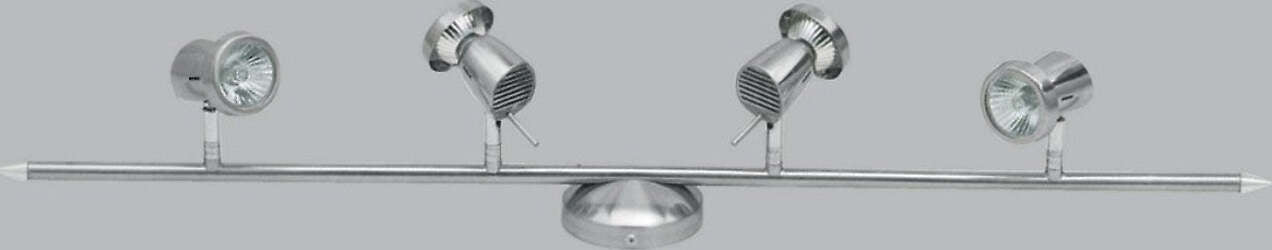 Binario-Illuminando-EROS-4-GU10-LED-7W-3000°K-spot-faretti-orientabili-metallo-cromo-moderno-interno