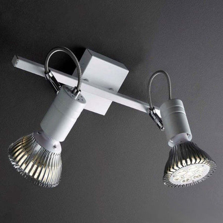 Binario-moderno-Illuminando-ZEUS-2-BN-E27-LED-spot-orientabile-parete-soffitto