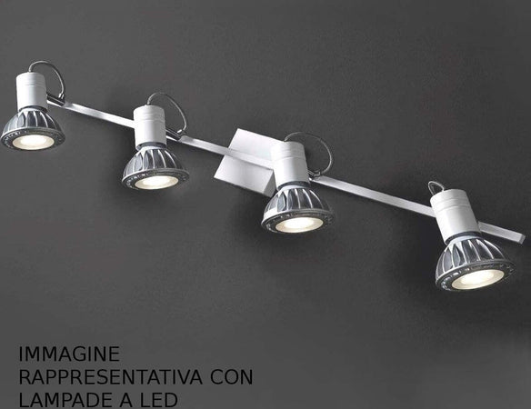 Binario-moderno-Illuminando-ZEUS-4-BN-E27-LED-spot-orientabile-parete-soffitto