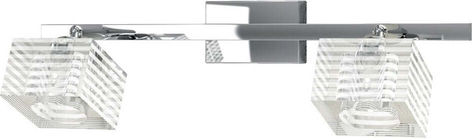 Binario-moderno-Top-Light-METROPOLITAN-1047-F2-G9-LED-metallo-vetro-soffitto-parete-orientabile