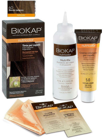 Biokap nutricolor 6,0 biondo tabacco tinta tubo + flacone