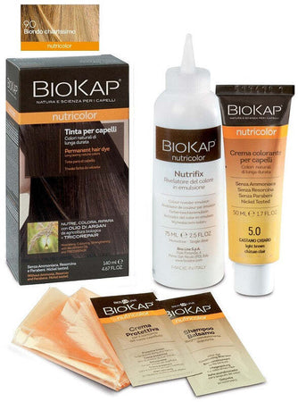 Biokap nutricolor 9,0 biondo chiarissimo tinta tubo + flacone