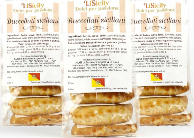 Biscotti Buccellati Al Cioccolato Artigianali Fatti A Mano 100% Biscotto Artigianale Italiano Ripieno Cioccolato Made In Italy alimenti LiSicily dolci per passione - Alassio, Commerciovirtuoso.it