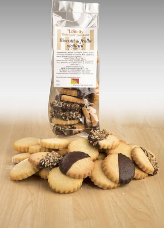 Biscotti pasta frolla Siciliani Glassa al Cioccolato Biscotti Frollini 500gr Fatti a Mano Artigianali Made in Italy alimentari LiSicily dolci per passione - Alassio, Commerciovirtuoso.it