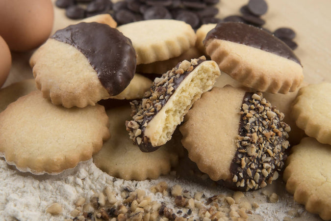 Biscotti pasta frolla Siciliani Glassa al Cioccolato Biscotti Frollini 500gr Fatti a Mano Artigianali Made in Italy alimentari LiSicily dolci per passione - Alassio, Commerciovirtuoso.it