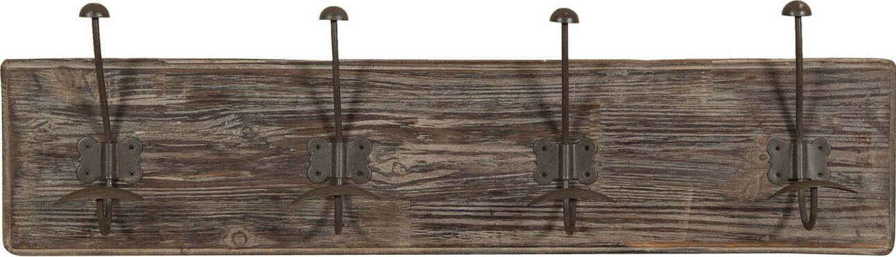Biscottini-Attaccapanni-da-parete-in-legno-massiccio-e-ferro-forgiato-a-mano-finitura-legno-anticato-78x10x21-cm
