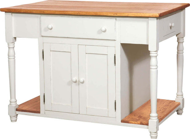 Biscottini-Banco-da-lavoro-bifacciale-in-legno-massello-di-tiglio-struttura-bianca-anticata-piano-finitura-naturale-L130xPR80xH88-cm.-Made