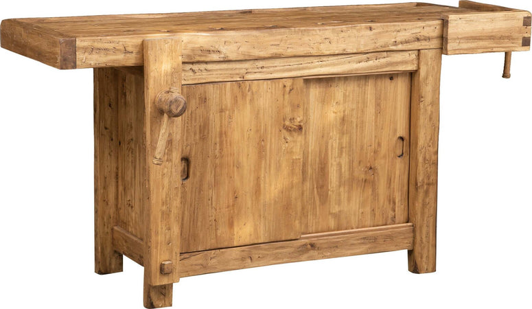 Biscottini-Banco-da-lavoro-Country-in-legno-massello-di-tiglio-finitura-naturale-Made-in-Italy