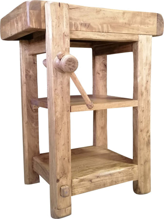 Biscottini-Banco-da-lavoro-Country-in-legno-massello-di-tiglio-finitura-naturale-Made-in-Italy