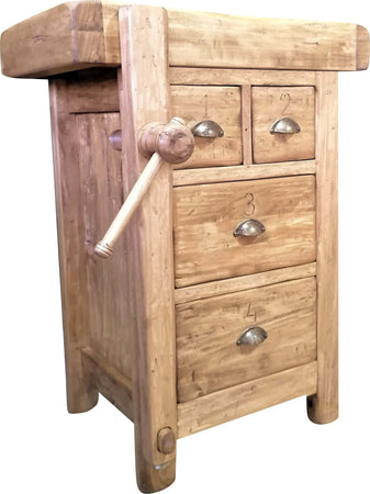 Biscottini-Banco-da-lavoro-Country-in-legno-massello-di-tiglio-finitura-naturale-Made-in-Italy