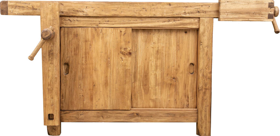 Biscottini-Banco-da-lavoro-Country-in-legno-massello-di-tiglio-finitura-naturale-Made-in-Italy