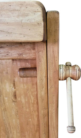 Biscottini-Banco-da-lavoro-Country-in-legno-massello-di-tiglio-finitura-naturale-Made-in-Italy