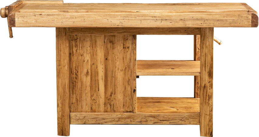 Biscottini Banco da lavoro Country legno massello di tiglio finitura naturale Made in Italy