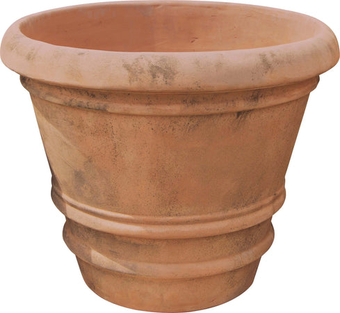 Biscottini-Conca-liscia-invecchiata,-in-terracotta-toscana-100%-Made-in-Italy-interamente-Lavorata-a-Mano-diam.70xH60-cm.