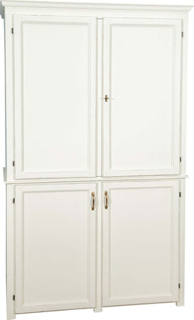 Biscottini-CREDENZA-CUCINA-IN-LEGNO-MASSELLO-DI-TIGLIO-FINITURA-BIANCA-ANTICATA-L130XPR60XH115-CM.-MADE-IN-ITALY