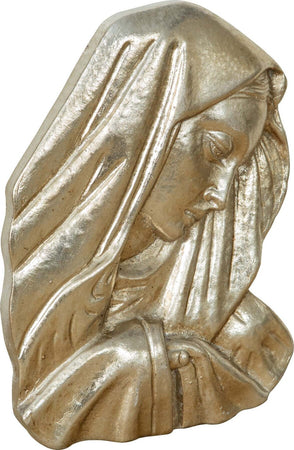 Biscottini-DECORO-DA-PARETE-VOLTO-MADONNA-FINITURA-ARGENTO-MADE-IN-ITALY