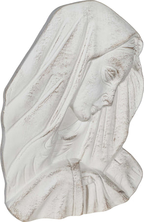Biscottini-DECORO-DA-PARETE-VOLTO-MADONNA-FINITURA-BIANCO-ANTICATO-MADE-IN-ITALY