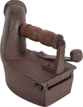 Biscottini-Ferro-da-stiro-in-ghisa-finitura-ruggine-anticata-con-manico-di-legno