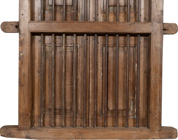 Biscottini-Finestra-finestrina-grata-porta-in-legno-massello-e-in-ferro-antica-e-vecchia-con-telaio-da-interno-o-da-esterno