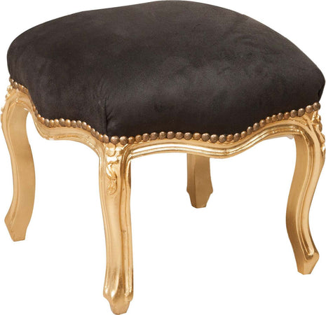 Biscottini-Panchetto-poggiapiedi-stile-francese-Luigi-XVI-in-legno-massello-di-faggio
