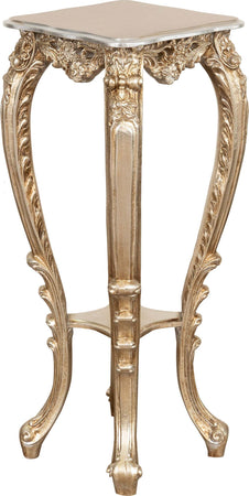 Biscottini-PANCHETTO-PORTAVASO-IN-FINITURA-FOGLIA-ARGENTO-ANTICATO-MADE-IN-ITALY