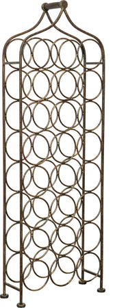Biscottini-Porta-bottiglie-in-ferro-battuto-finitura-nera-anticata