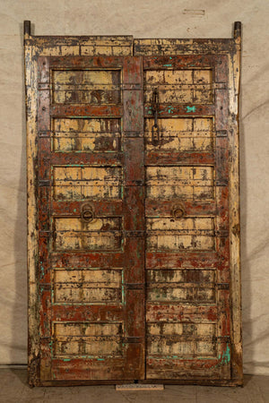 Biscottini-Porta-portone-in-legno-massello-e-ferro-da-interno-o-da-esterno-vecchia-e-antica-medievale-scorrevole