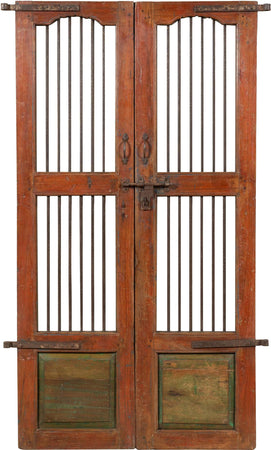 Biscottini-Porta-portone-in-legno-massello-e-ferro-da-interno-o-da-esterno-vecchia-e-antica-medievale-scorrevole