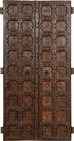 Biscottini-Porta-portone-in-legno-massello-e-ferro-da-interno-o-da-esterno-vecchia-e-antica-medievale-scorrevole