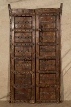 Biscottini-Porta-portone-in-legno-massello-e-ferro-da-interno-o-da-esterno-vecchia-e-antica-medievale-scorrevole
