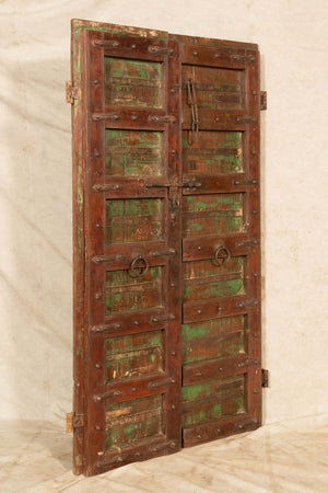 Biscottini-Porta-portone-in-legno-massello-e-ferro-da-interno-o-da-esterno-vecchia-e-antica-medievale-scorrevole