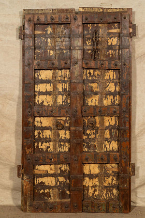 Biscottini-Porta-portone-in-legno-massello-e-ferro-da-interno-o-da-esterno-vecchia-e-antica-medievale-scorrevole