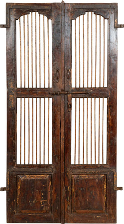 Biscottini-Porta-portone-in-legno-massello-e-ferro-da-interno-o-da-esterno-vecchia-e-antica-medievale-scorrevole
