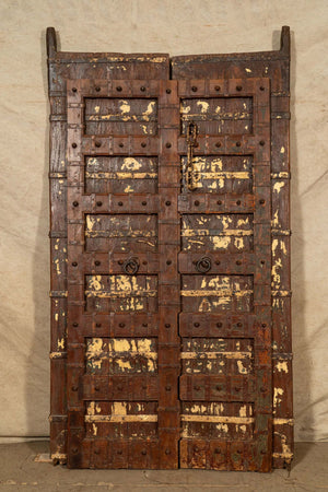 Biscottini-Porta-portone-in-legno-massello-e-ferro-da-interno-o-da-esterno-vecchia-e-antica-medievale-scorrevole